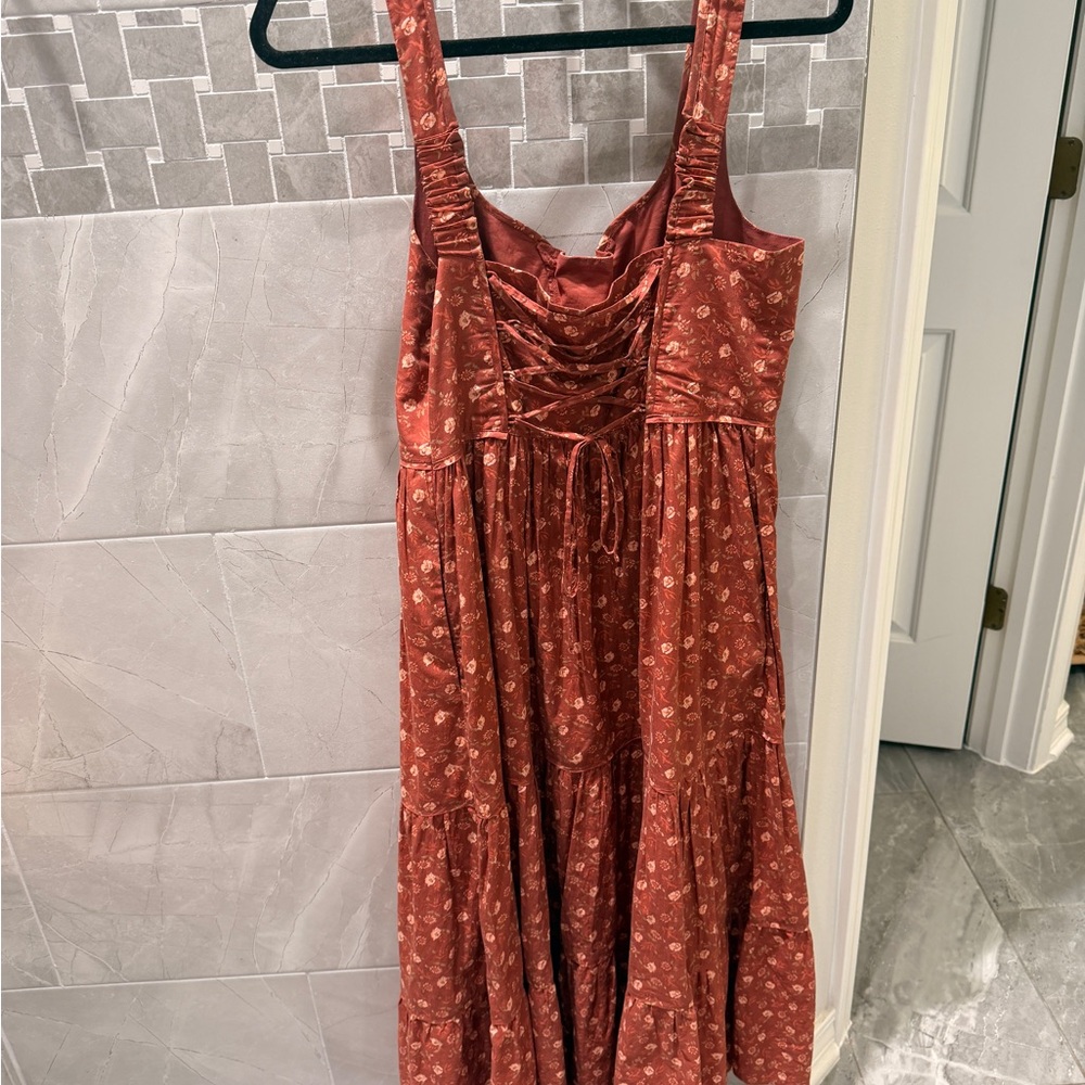 Christy Dawn Adele Dress in Red Oat Straw size Medium - Picture 7 of 13